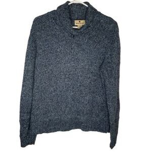 Vintage Woolrich‎ Women’s Medium Sweater Blue  Wool Collared Pullover Jumper